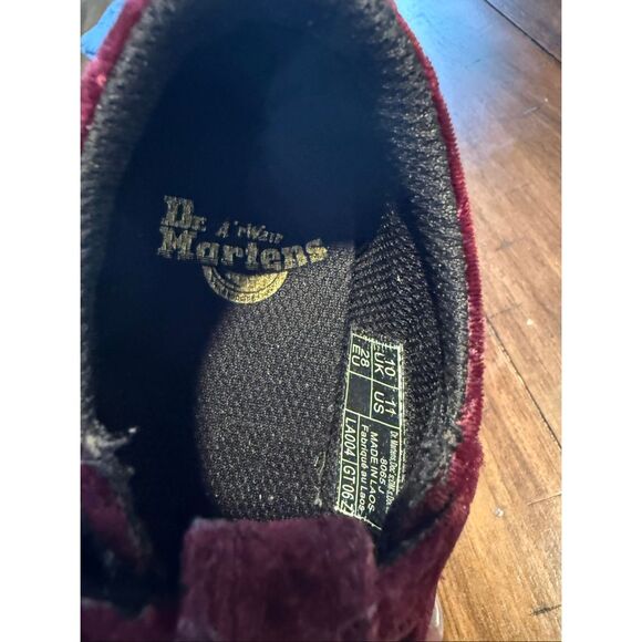 DR MARTENS JUNIOR 8065 QUILTED VELVET MARY JANE SHOES - Picture 14 of 14